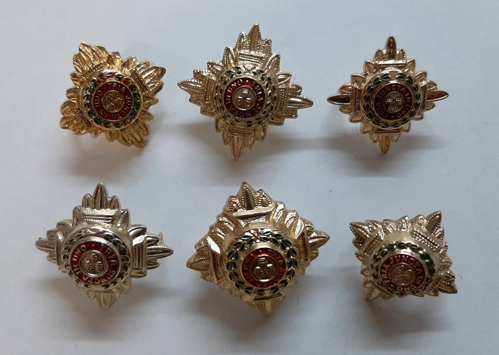 Army Rank Stars British Bath Pips Officer X6 Assorted Batch no Fittings