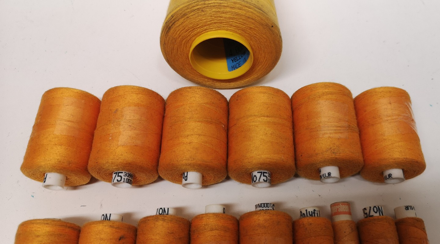Polyfil Polyester/Cotton Corespun Thread Yellow / Dark Yellow Colour Shades