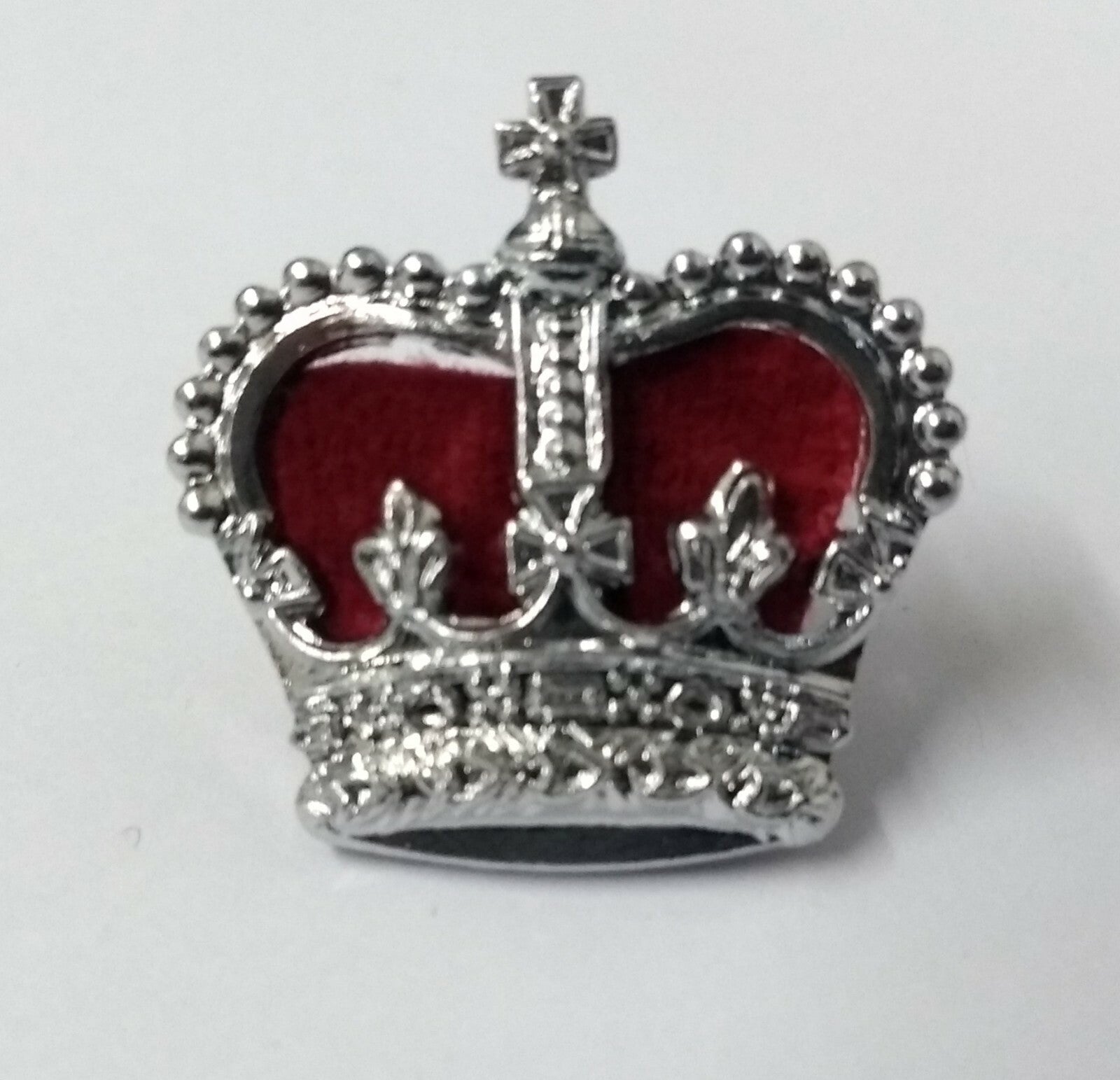 Officers Rank Crown Made In England Two Prong Fixings