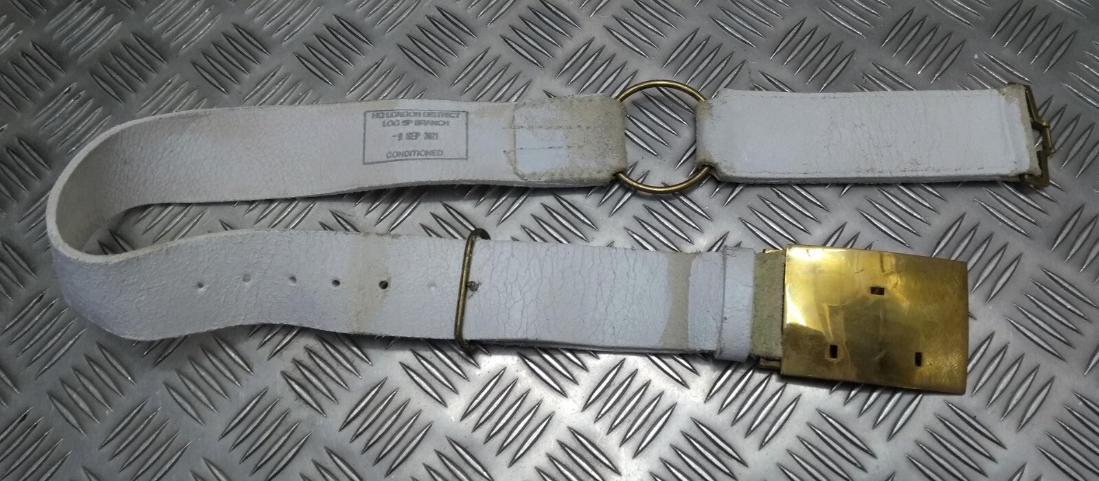 No11 HCav Belt Buff Leather With Brass Buckle No British Issue