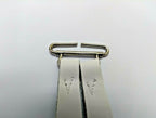 White Leather Brace Replacement Tab for Buttons / Braces