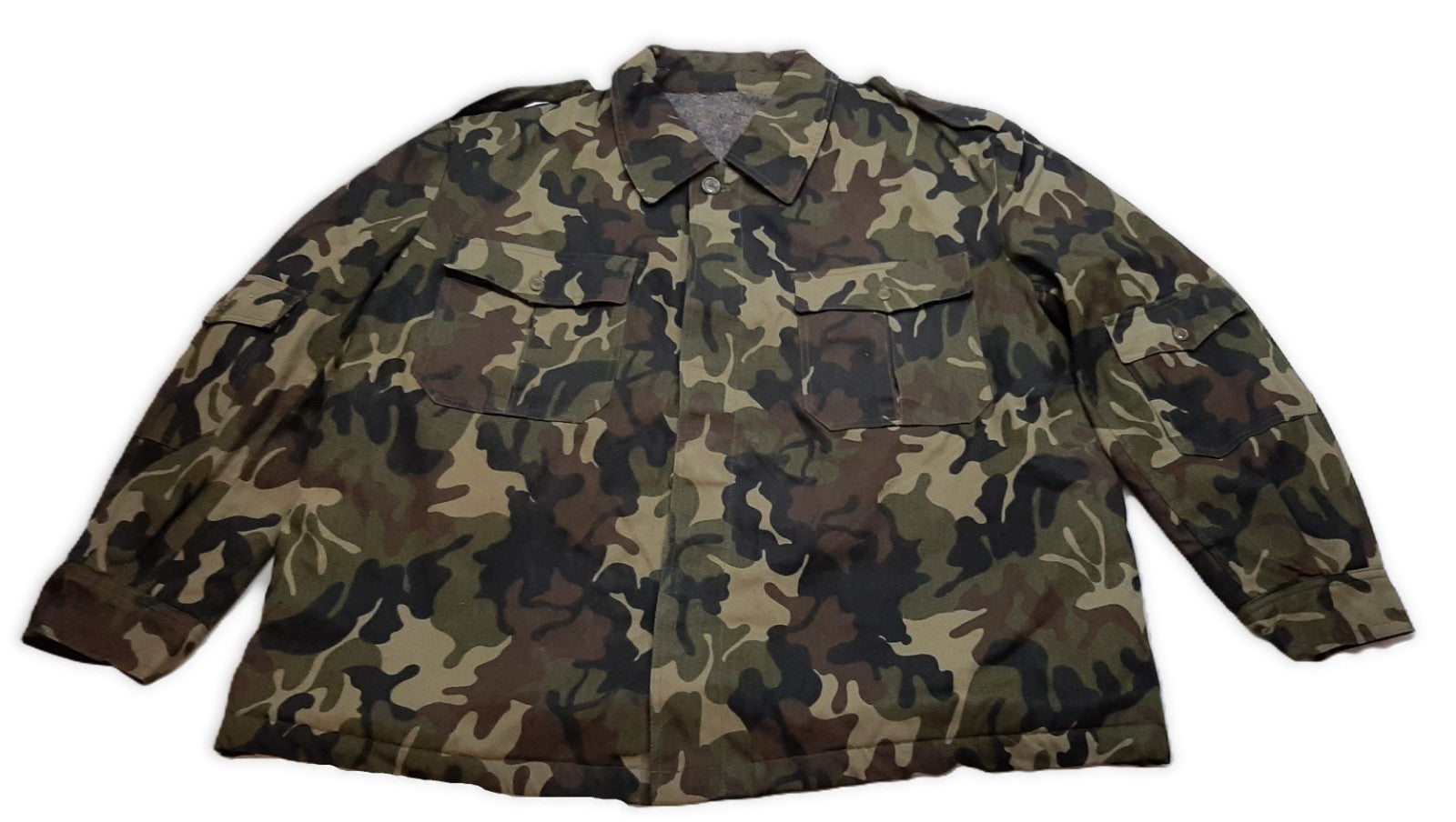 Army Combat Jacket Camouflage Full lined Cold Weather Camo BDU Type Big Size