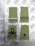 Exeter University Officers' Training Corps EUOTC OD Green Rank Slides - NEW