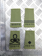 Exeter University Officers' Training Corps EUOTC OD Green Rank Slides - NEW