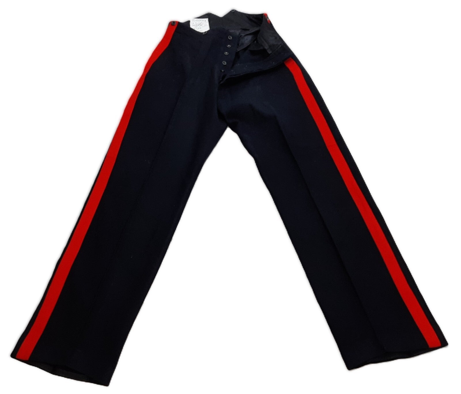 No1 RMAS Trousers British Army Pattern Cadet Officer Dress 1" Red Stripes W33"