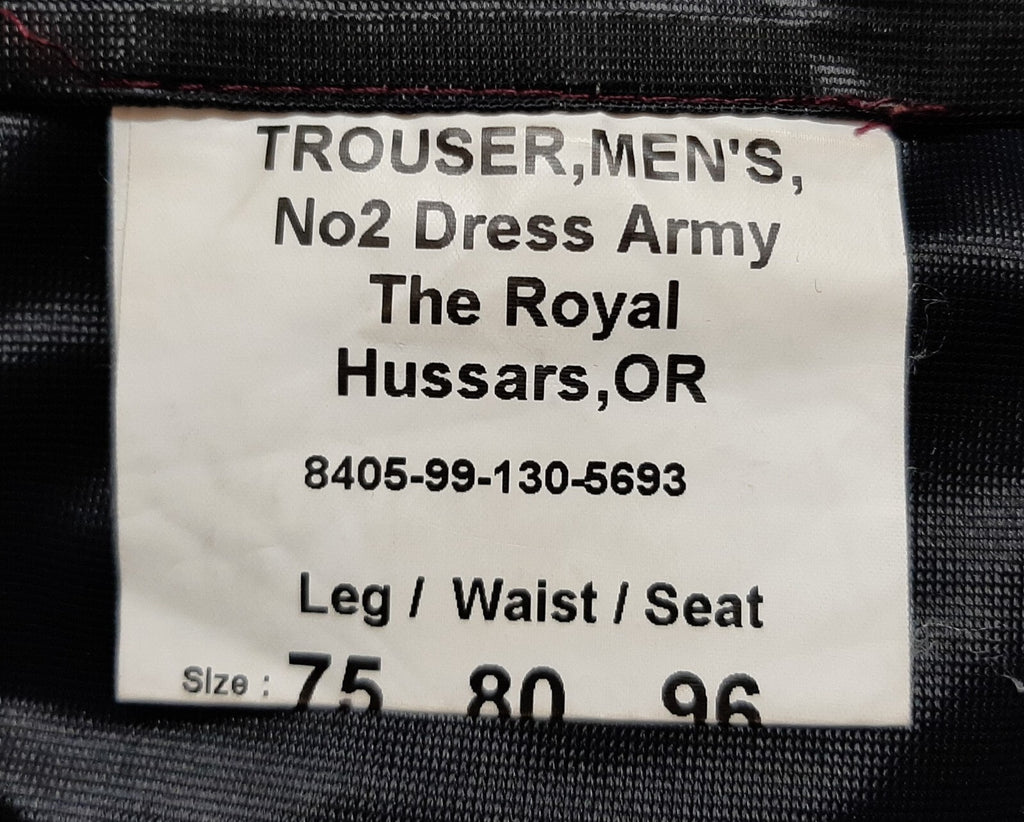 Royal Hussars Trousers British No2 Number Two Dress UK Army (KRH) Waist 31" S