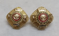 PWRR Rank Insignia British Army Eversleigh Star 7/8" Coloured Top "Ich Dien"