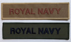 RN Chest Tapes British Royal Navy Insignia Bars Olive and Coyote New old Stock