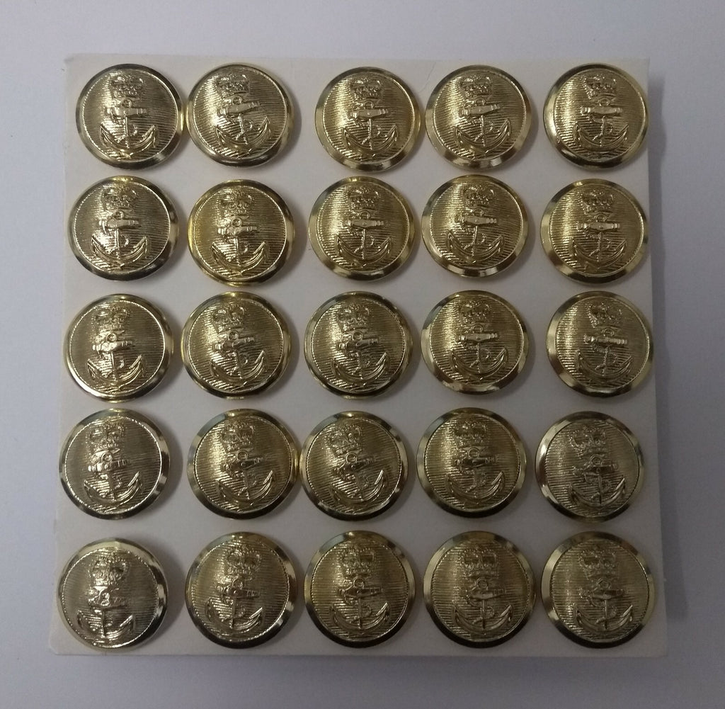 Genuine British Royal Navy Issue Senior Ratings Dress Buttons 30L x25 NEW ASBT48
