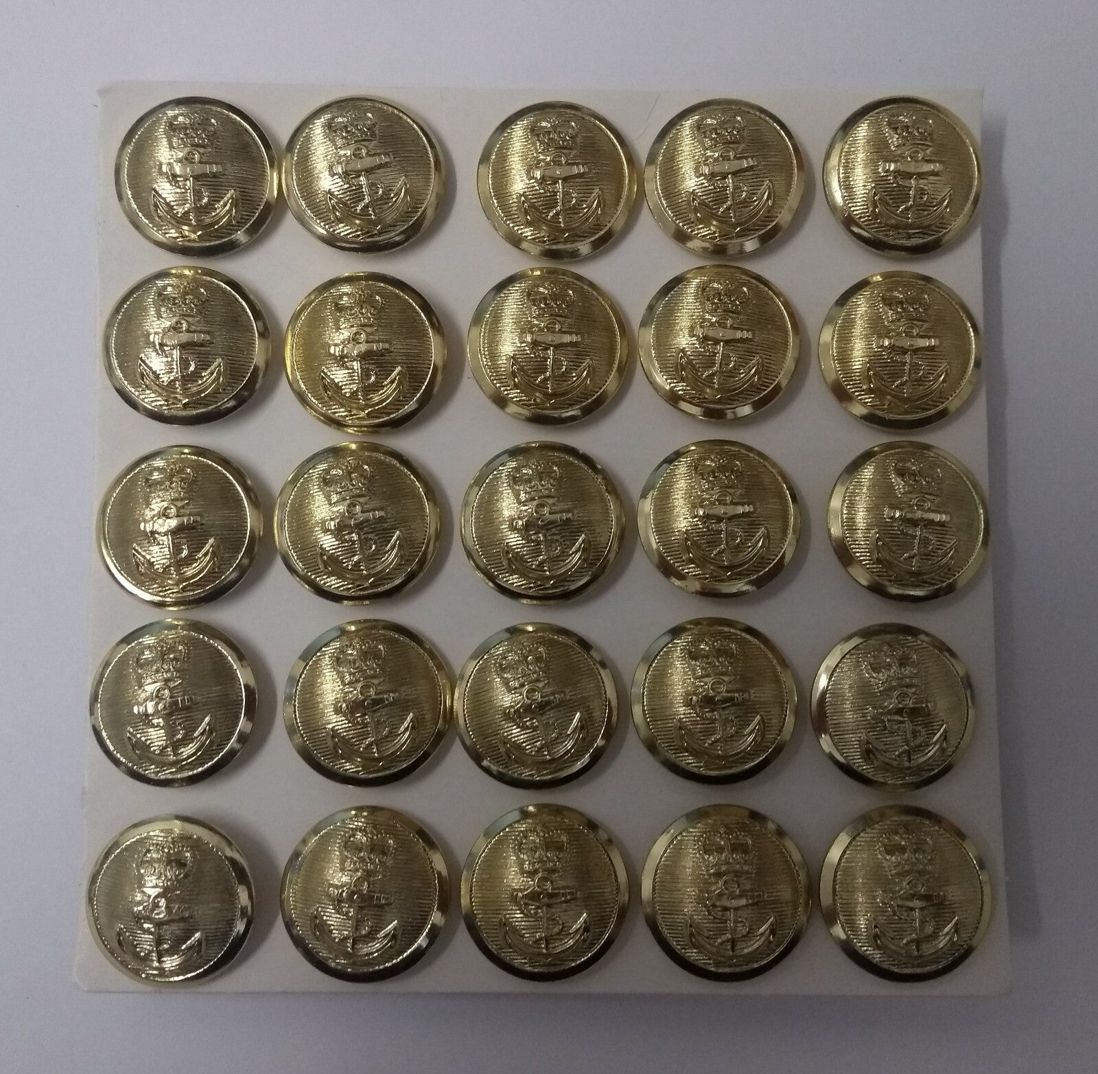 Genuine British Royal Navy Issue Senior Ratings Dress Buttons 30L x25 NEW ASBT48