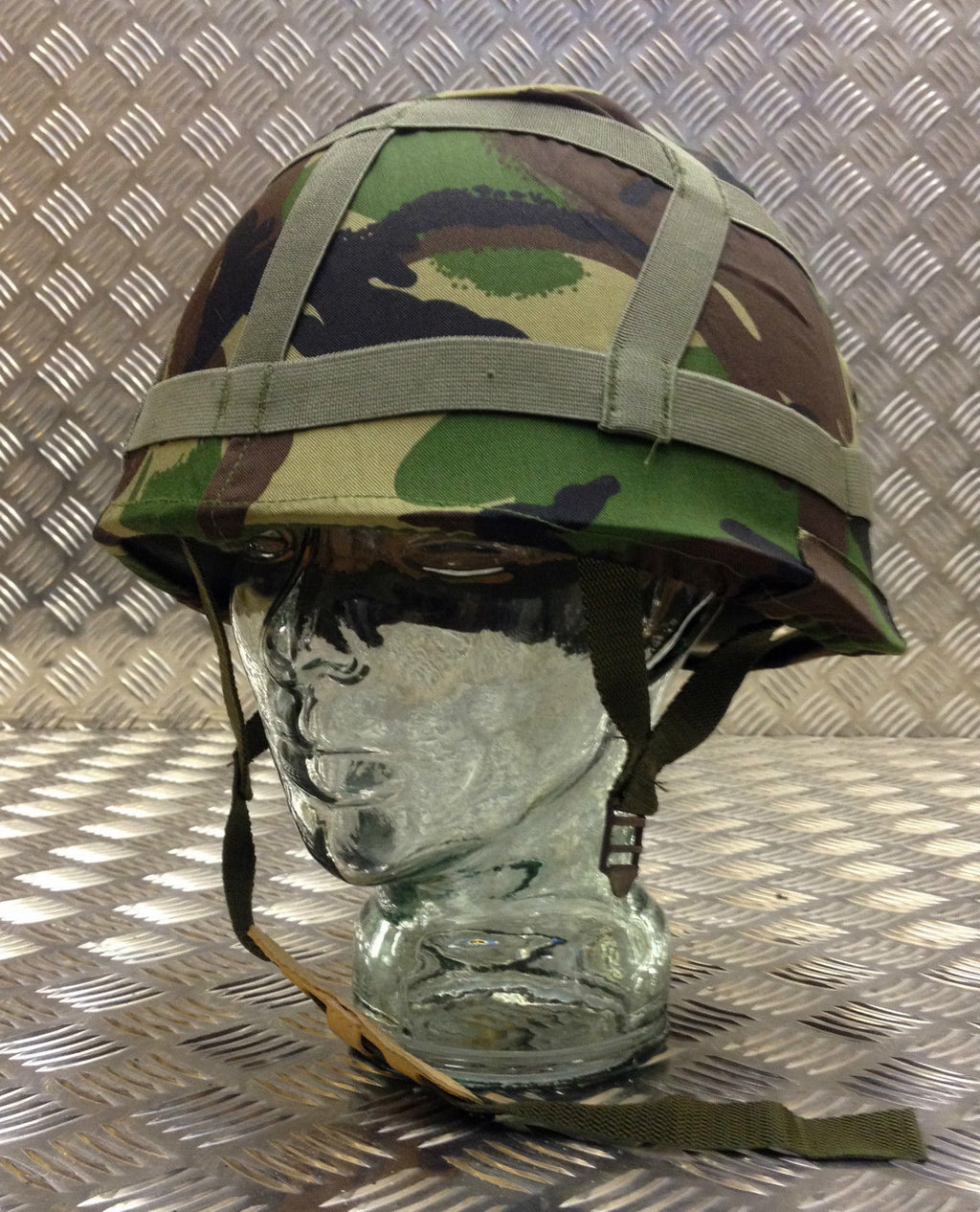 Genuine British Army Woodland Camo DPM Helmet Cover. Size Adjustable - Brand NEW