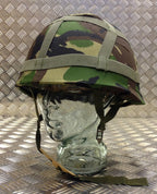 Genuine British Army Woodland Camo DPM Helmet Cover. Size Adjustable - Brand NEW