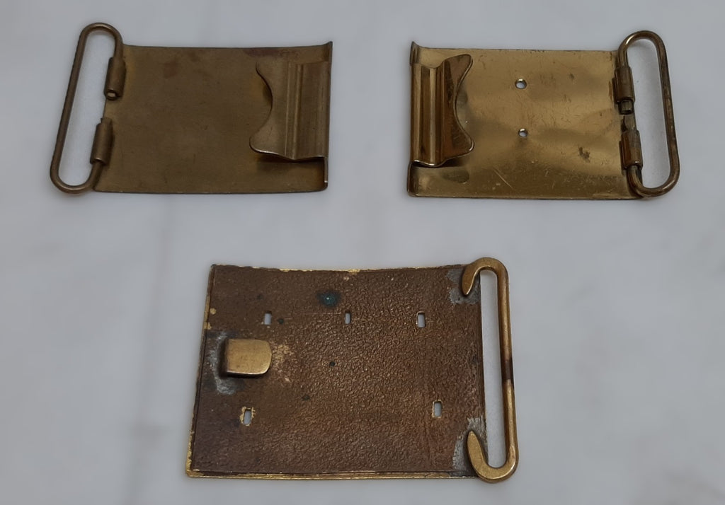 British Buckles set of 3 Miscellaneous Waist Belt Plate Type