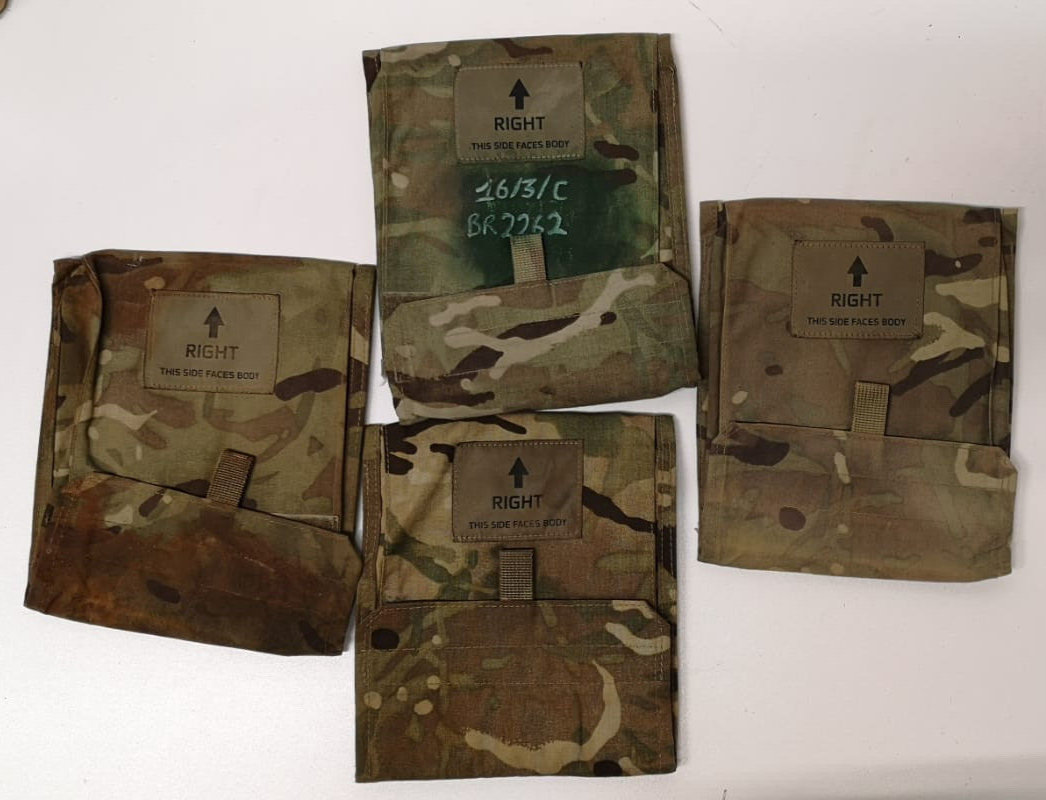 MTP Virtus Webbing System MOLLE Lower Side Protection Pouches Left and Right