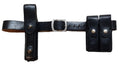 Leather Belt 36" With Bianchi Double Ammo Pouch and PWL Telescopic Baton Holder