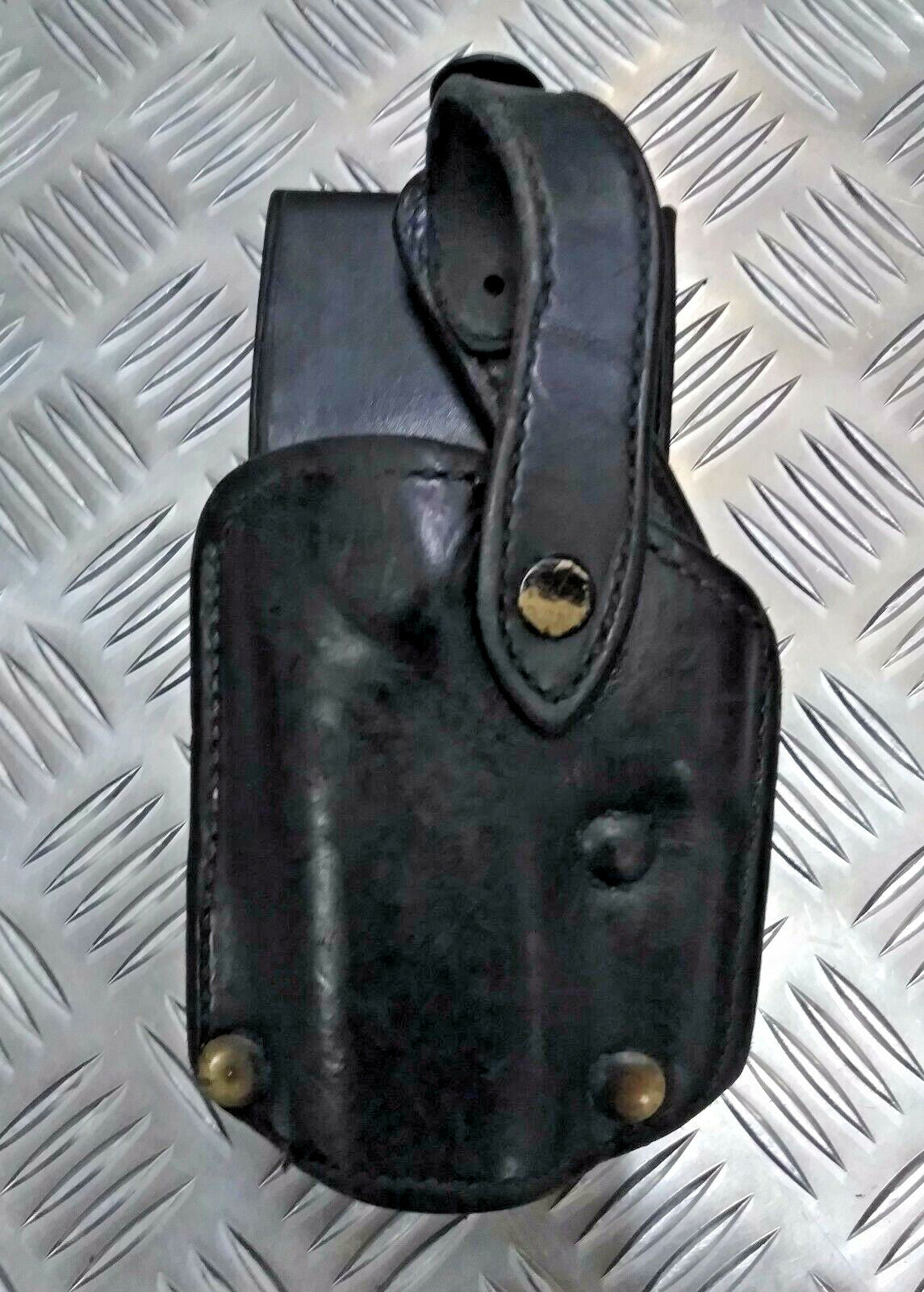 Bianchi Leather Holster Black Auto Draw #3000 S & W Left Hand Draw