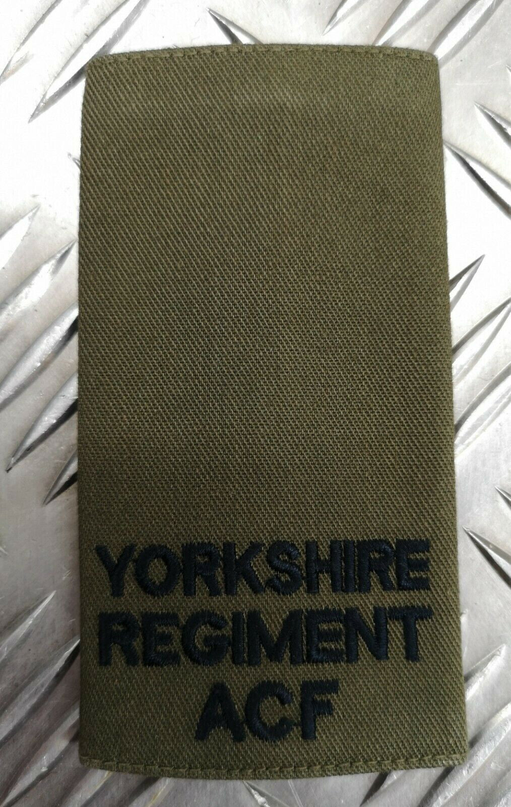 Yorkshire ACF Private Rank Slide Genuine British Army Issue OD Green - NEW