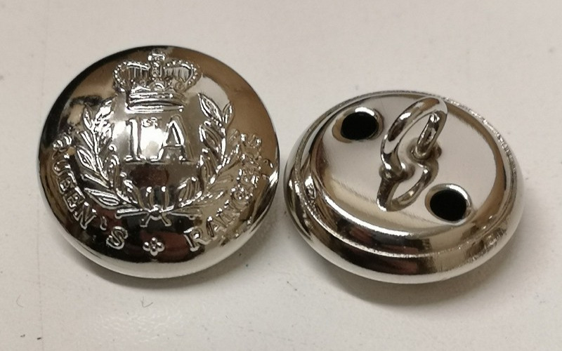 Queen's Rangers 1st American Regiment Canadian Army Buttons 26L x2