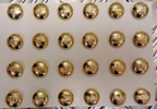 Genuine Zambian RAF Royal Air Force Issue Ring Back Buttons 13mm 1 Card x 24 NEW