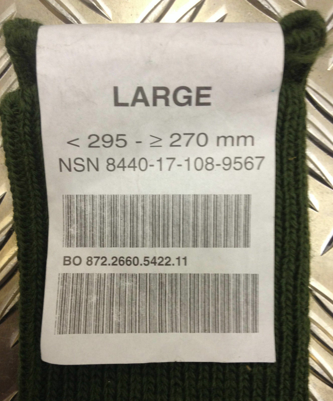 Dutch Army Socks (OD)- 80% wool (Super Wash)- BRAND NEW