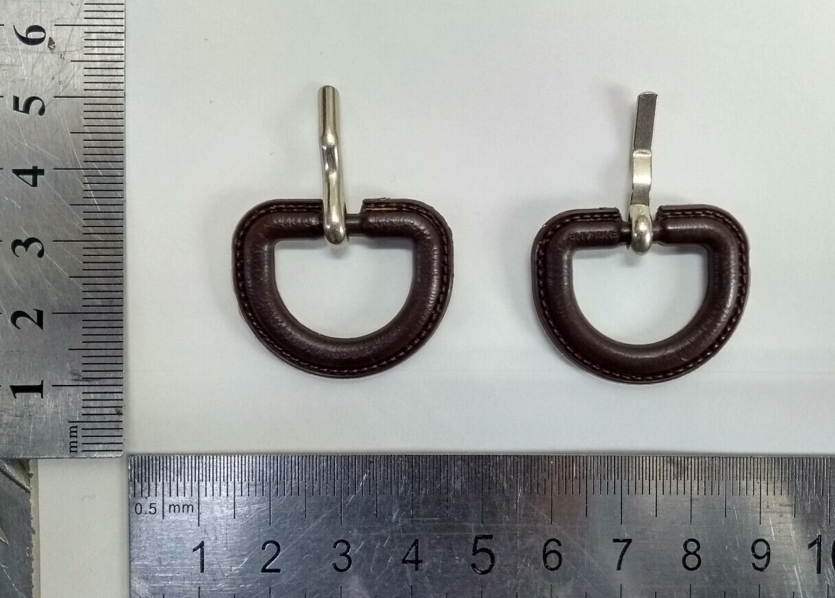 Stable Belt Replacement Covered Brown Buckles 2cm Genuine British 1 Pair NEW