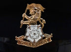 Yorkshire Regiment Dress Hat with Badge & Chinstrap, Genuine British Army