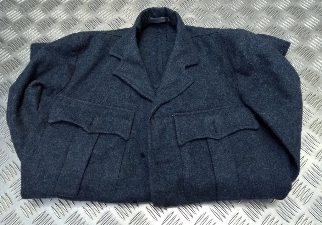 Vintage Jacket No1 Dress A/F Blue Grey Serge Wool WW2 Pattern