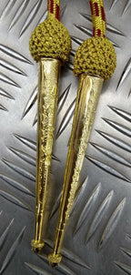 Gold Ceremonial Aiguillette Genuine Issue Senior Field Officer Maroon Fleck