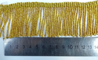 Gold Mylar Thread Fringe 45mm Drop / Epaulette Fringe