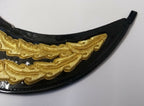 Genuine British Made 2 Row Officers "Scrambled Egg" Oak Leaf Dress Hat Peak