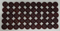 Vintage Buttons 50 4 Hole Army Shirt Buttons Wine Burgundy Size 11.3mm NOS