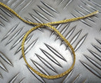 Genuine British Made Issue Dark Gold Mylar 3mm Tubular Cord NEW
