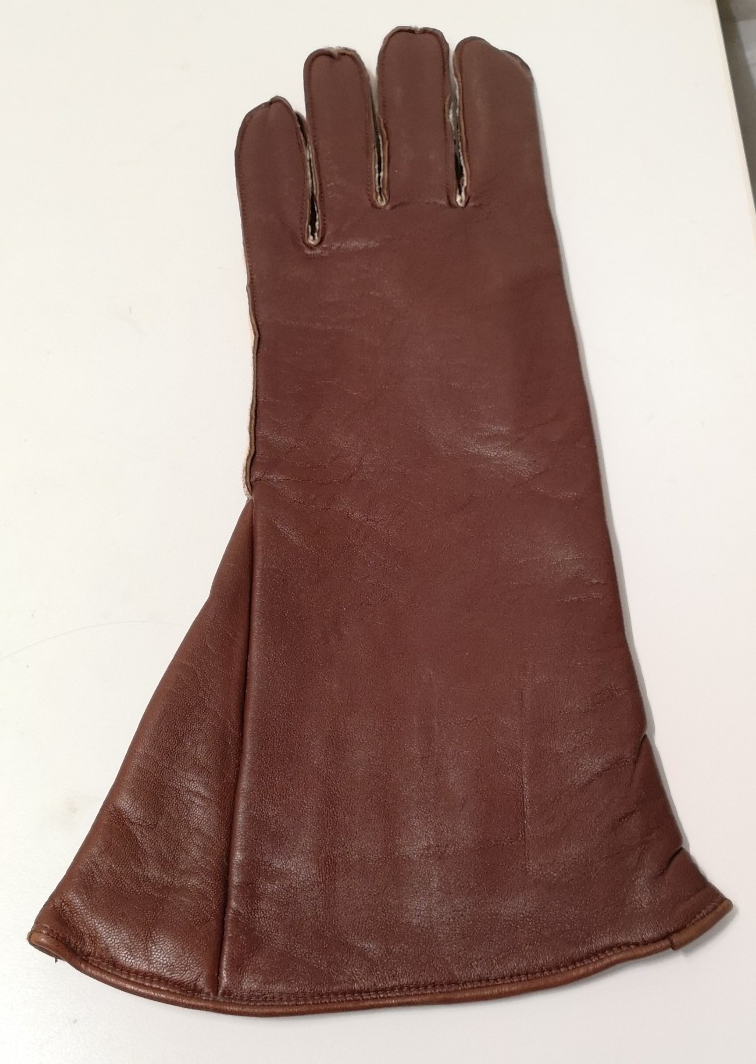 Vintage RAF Royal Air Force Pilot/Aircrew Brown Leather Glove Left Hand only Size 10