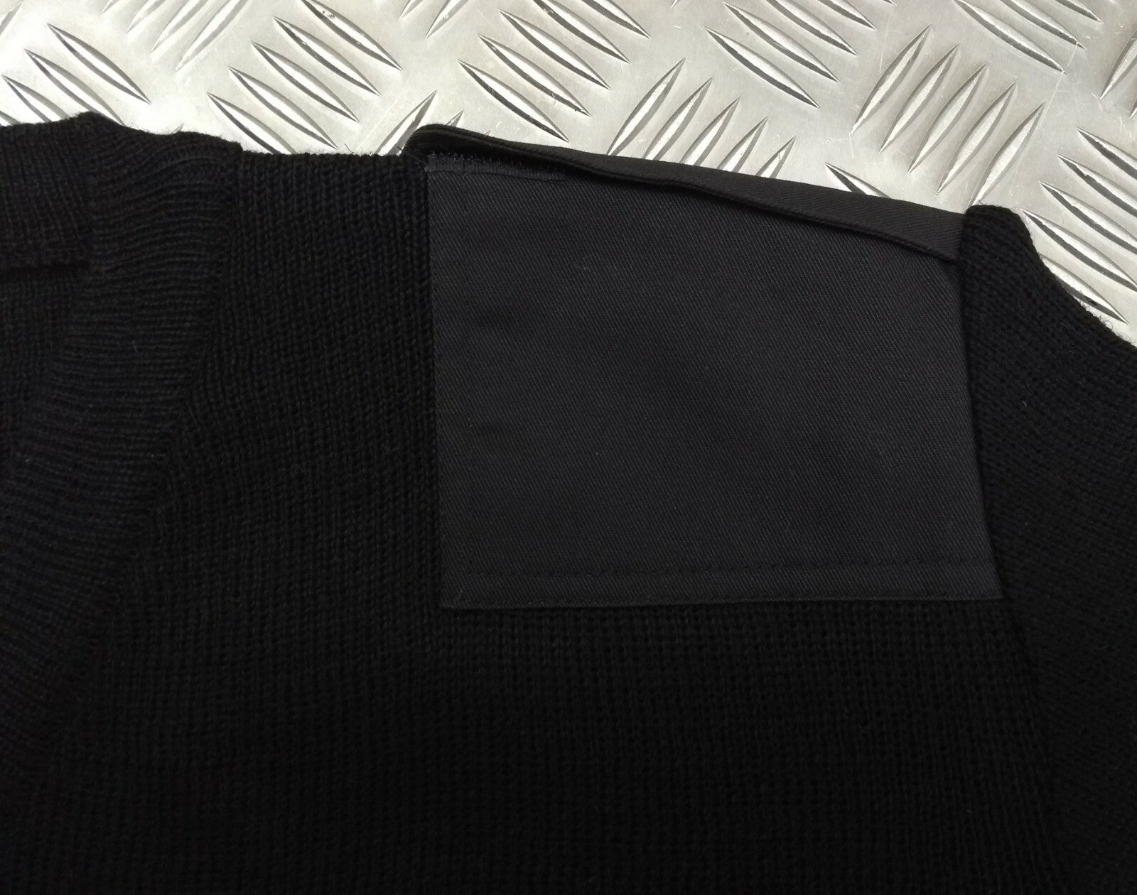 Black V-Neck Jumper Pullover Genuine British Security Detail XX-Large - New