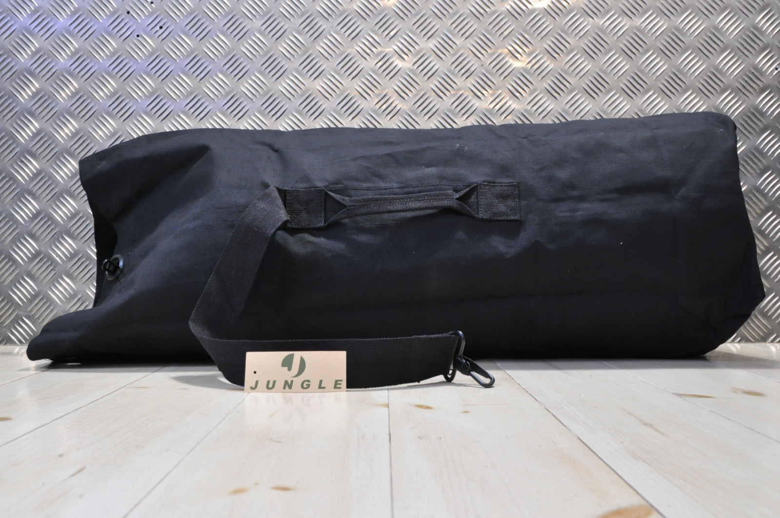 British Army Style Kitbag Canvas / Duffle / Shoulder Bag - BLACK - NEW KB5