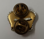 Officers Rank Crown Snap Pin Metal Badge Genuine British Issue RM6