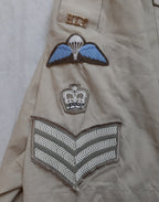 British Army No2 Shirt Short Sleeves FAD RLC Staff Sergeant With Para Wings