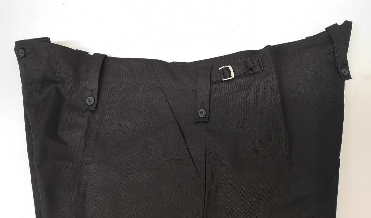 British Army Lightweight Combat / Fatigue Black Trousers Waist 130cm Leg 80cm