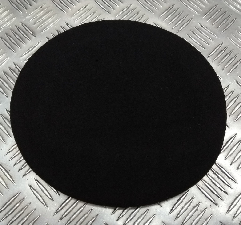 Wool Beret Black MAK Headwear England Lined Wool Uniform Cap New Old Stock 7