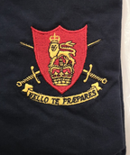 British Army Dark Blue T-shirt with Training Regiment Chest Insignia Blue Max Champion