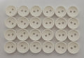 Ex Service Buttons / Anchors Old Pattern British Made White 2 Hole Size 11.3mm