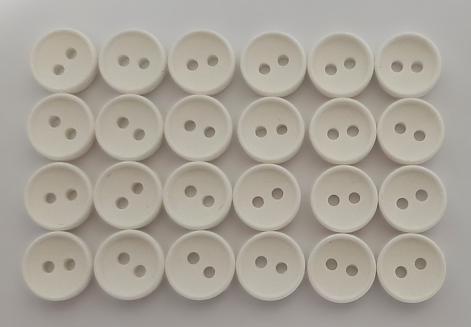 Ex Service Buttons / Anchors Old Pattern British Made White 2 Hole Size 11.3mm