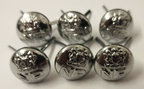 Genuine Nigerian Unity Crest NP Insignia Silver / Chrome Buttons 13mm V1658 X6