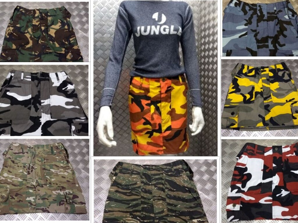 Style Combat Cargo Skirts Camo/Multicam NEW