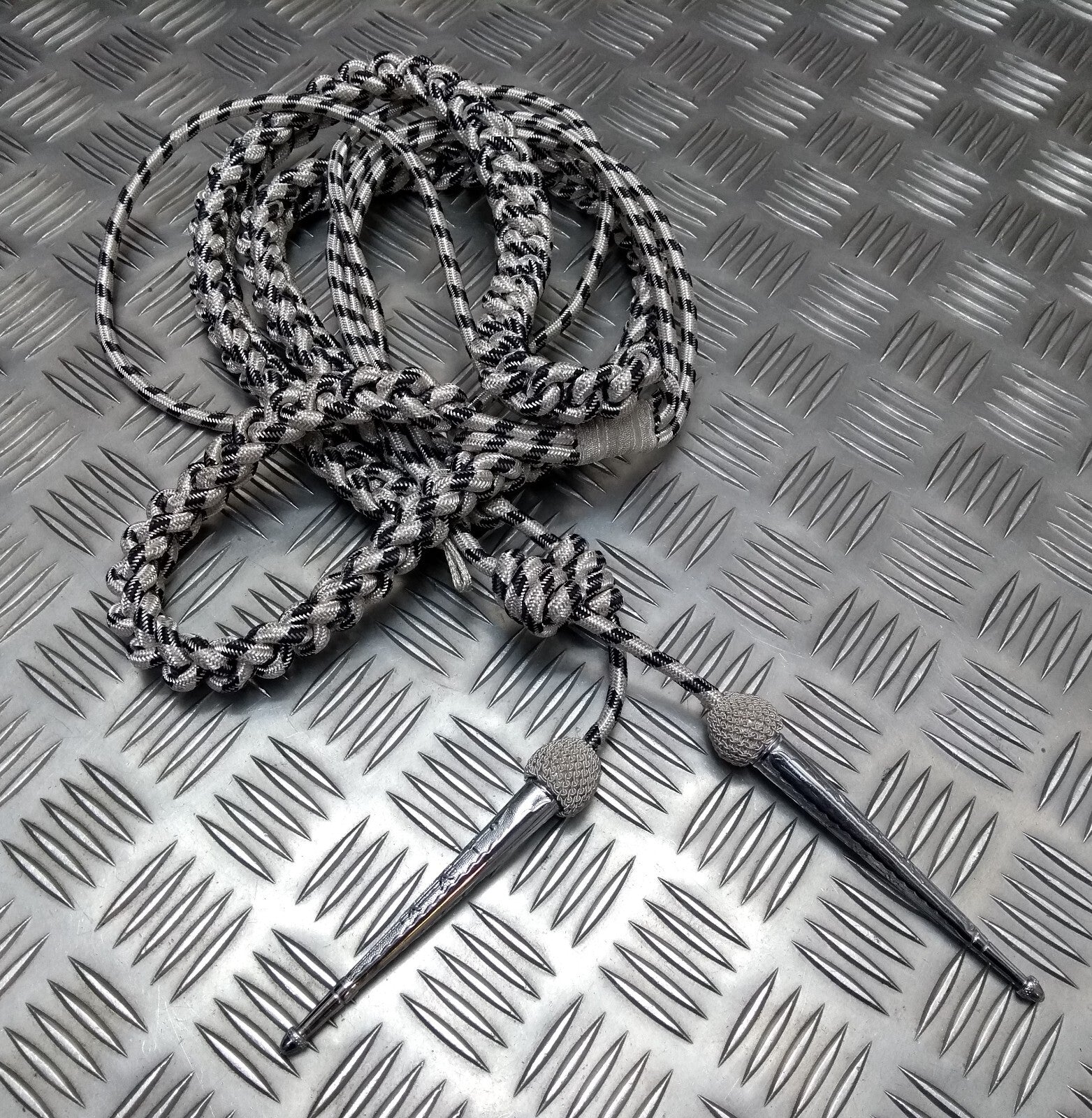 Silver Aiguillette Issue Senior Officer Black Fleck Ceremonial UK Made