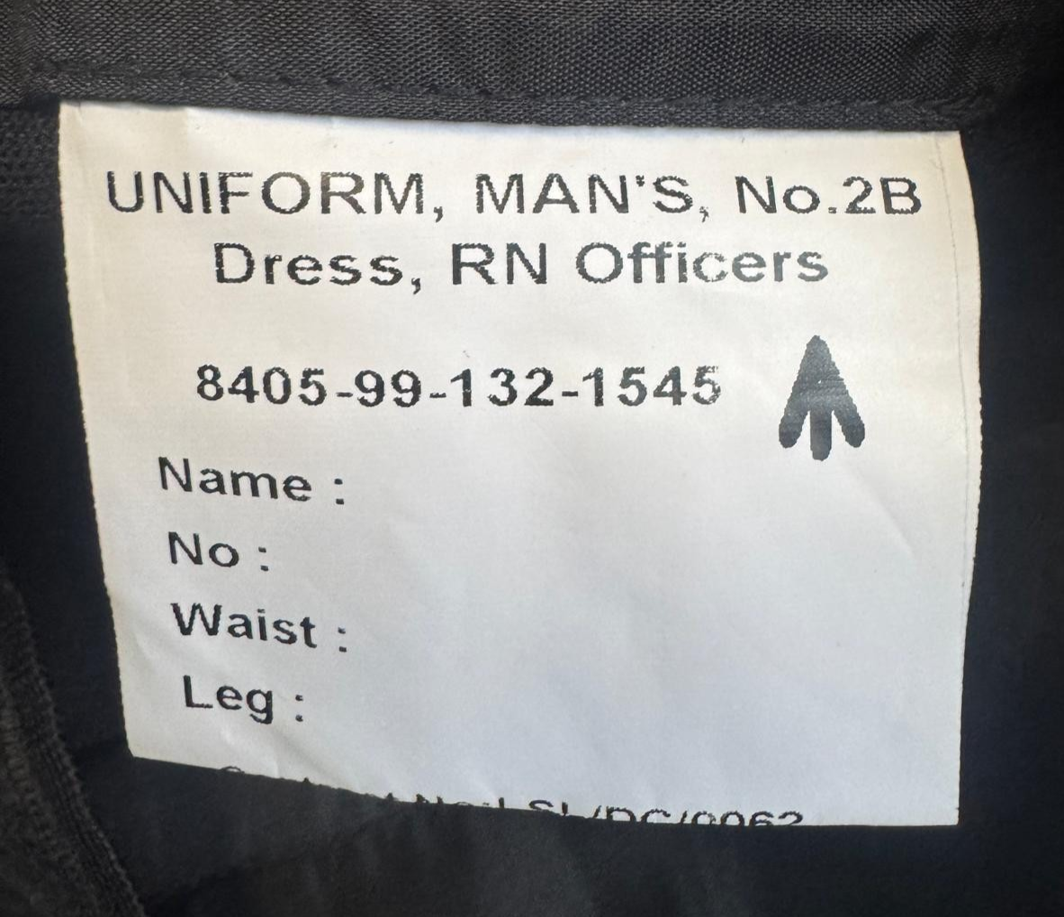 No2B Mess Trousers British Naval Dress Officers Royal Navy RN Size 88cm /35"