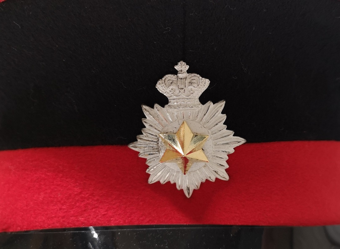 Holland Flora Band Sample Pre-production Cap with Hat Badge & Gold Bar Peak 59cm