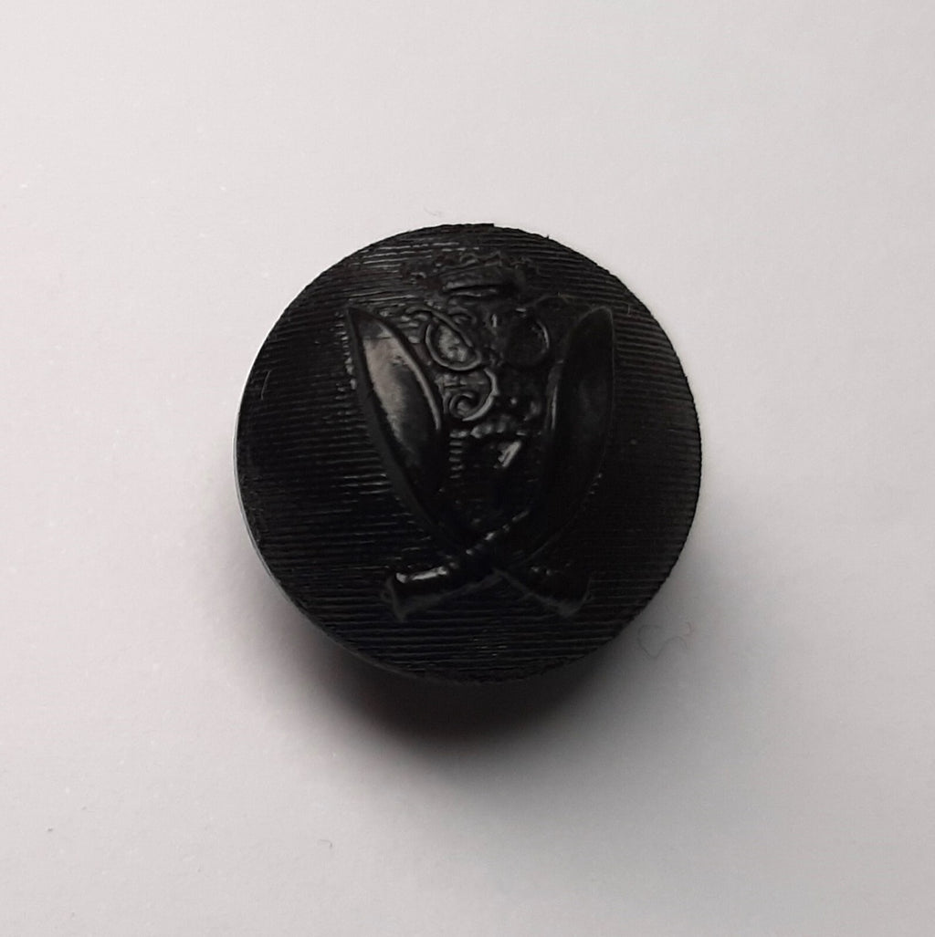 7th Duke of Edinburgh's Own Gurkha Rifles Black Ball Dress Buttons 28L X6