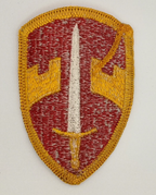 U.S. Assistance Command Vietnam MACV Shoulder Insignia Patch Red Yellow