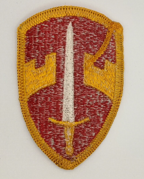 U.S. Assistance Command Vietnam MACV Shoulder Insignia Patch Red Yellow